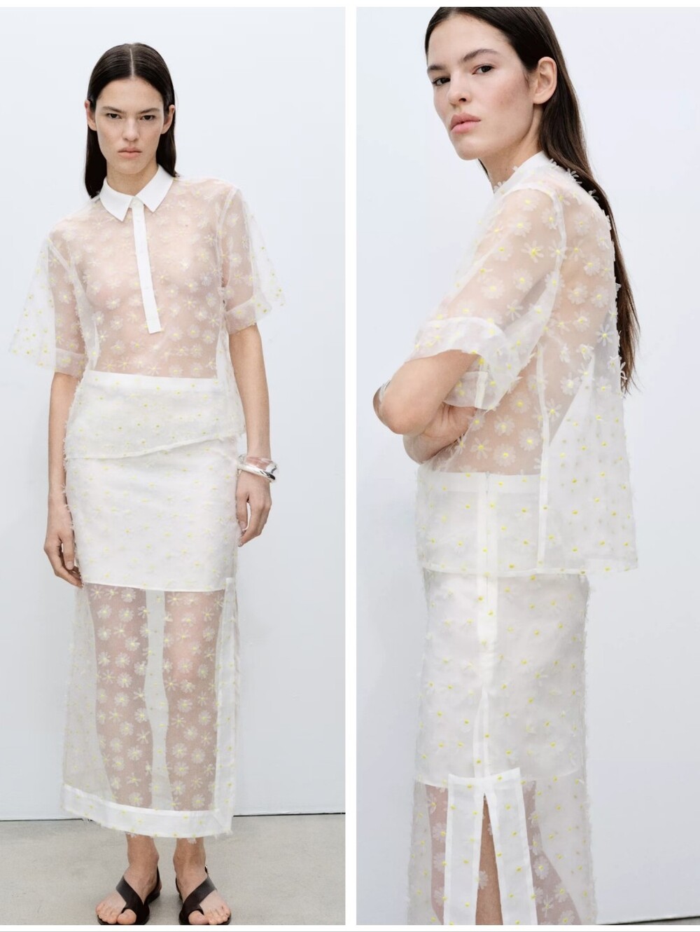 MANGO Semi-sheer Set